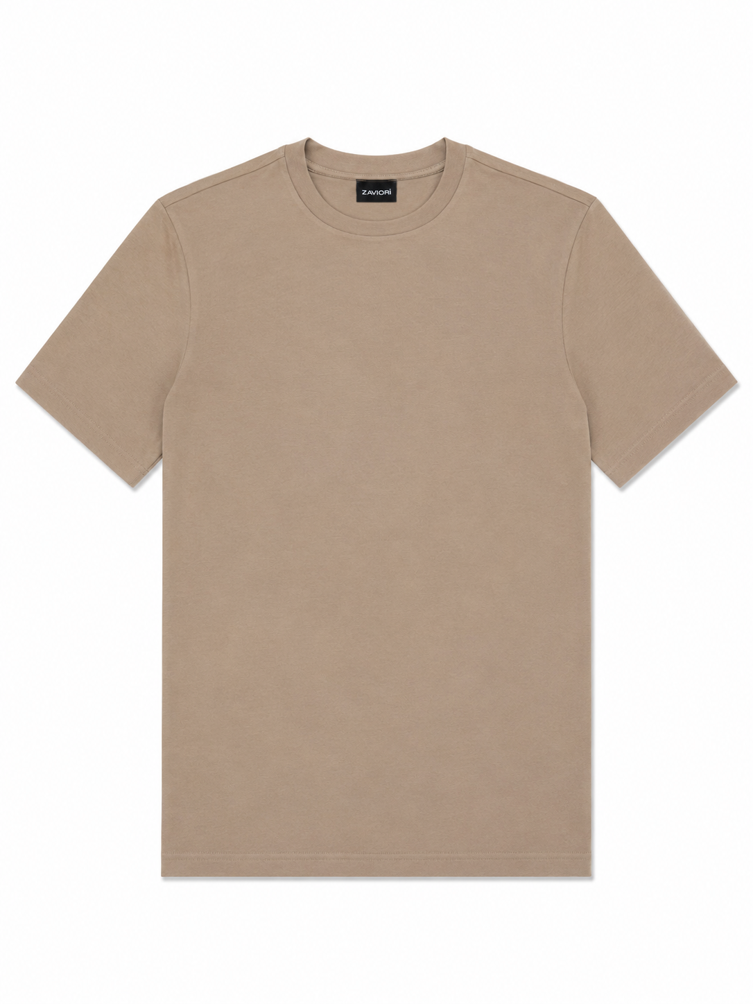 Luxe Double Mercerised T-Shirt - Taupe