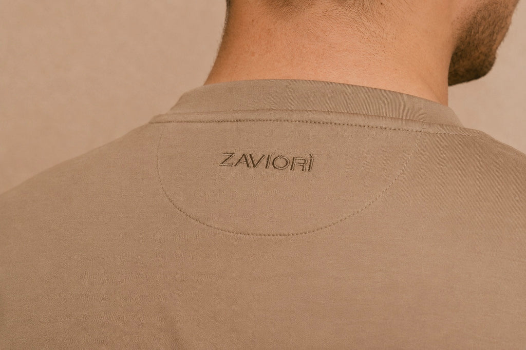 Luxe Double Mercerised T-Shirt - Taupe