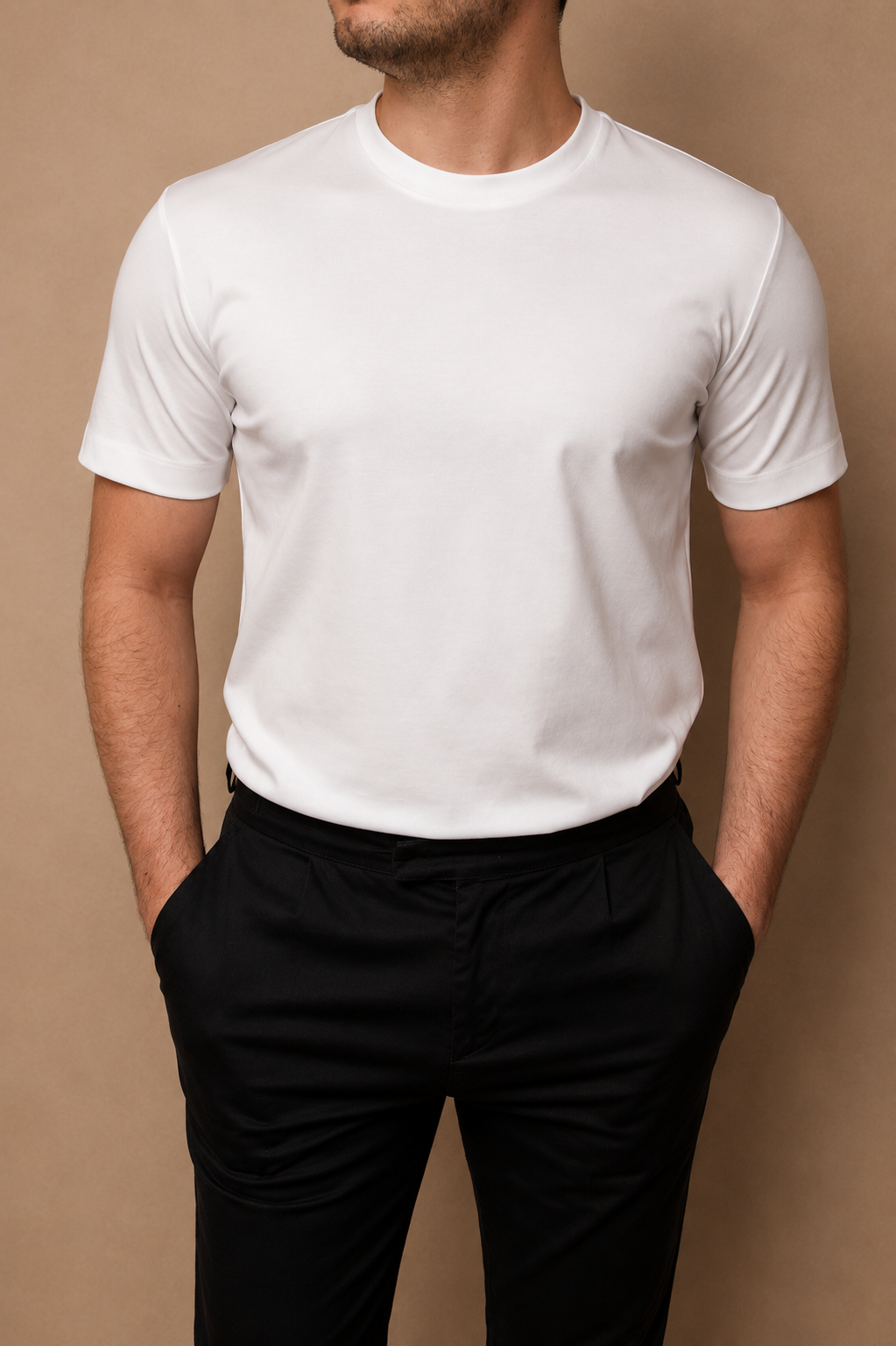 Luxe Double Mercerised T-Shirt - White