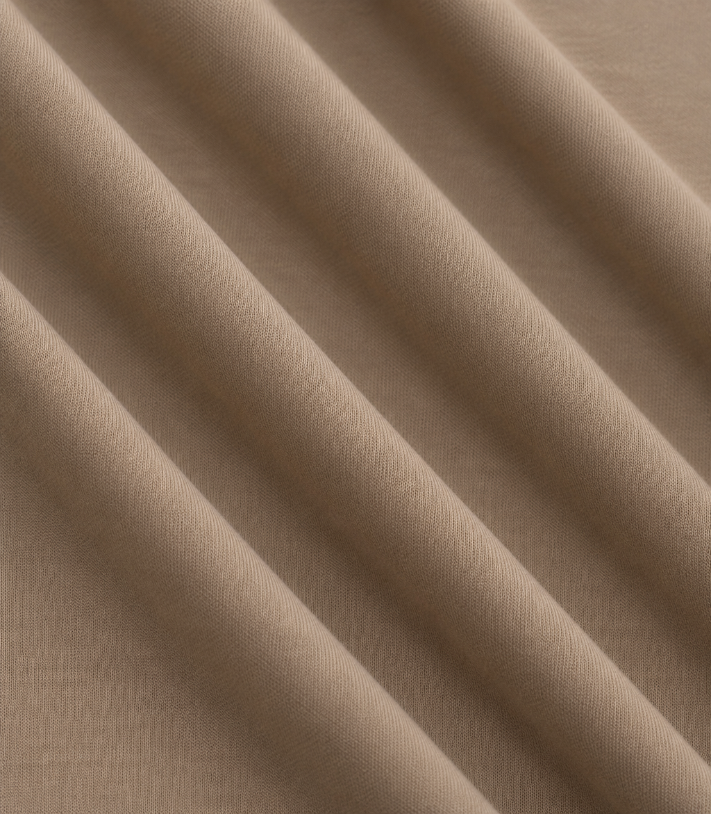 Luxe Double Mercerised T-Shirt - Taupe